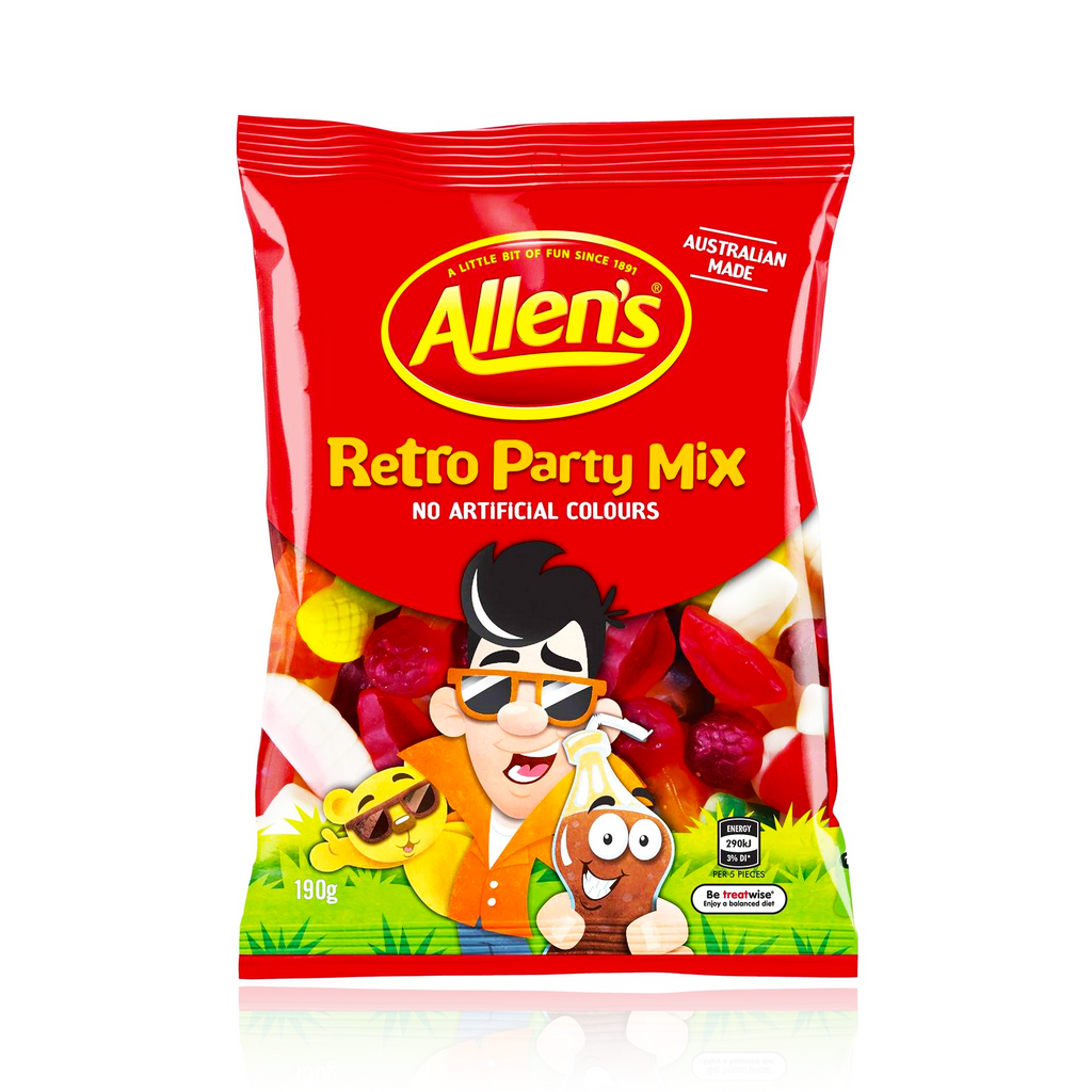 Allen's Retro Party Mix 280g  (BB: 03/2024)