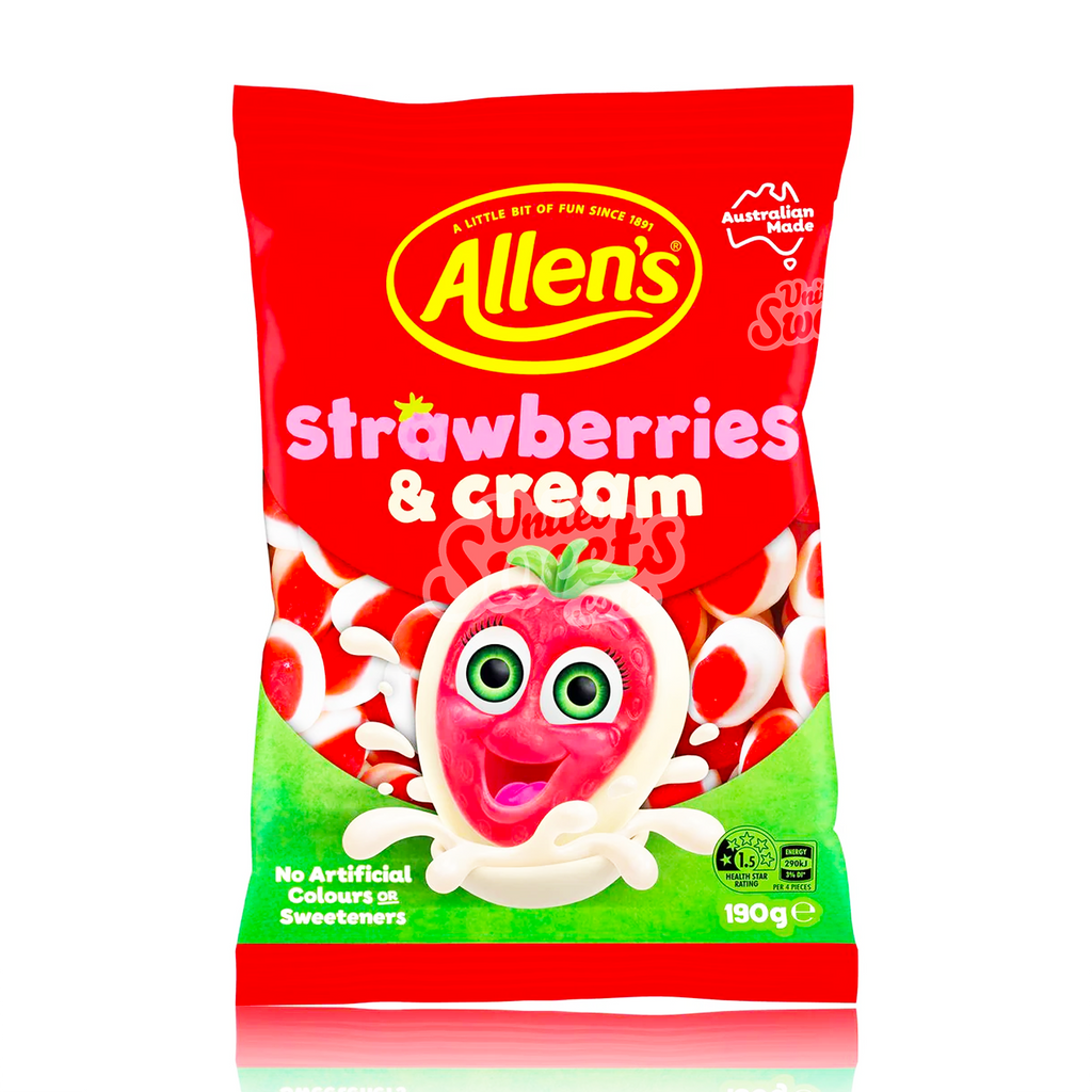 Allen's Strawberries and Cream 190g