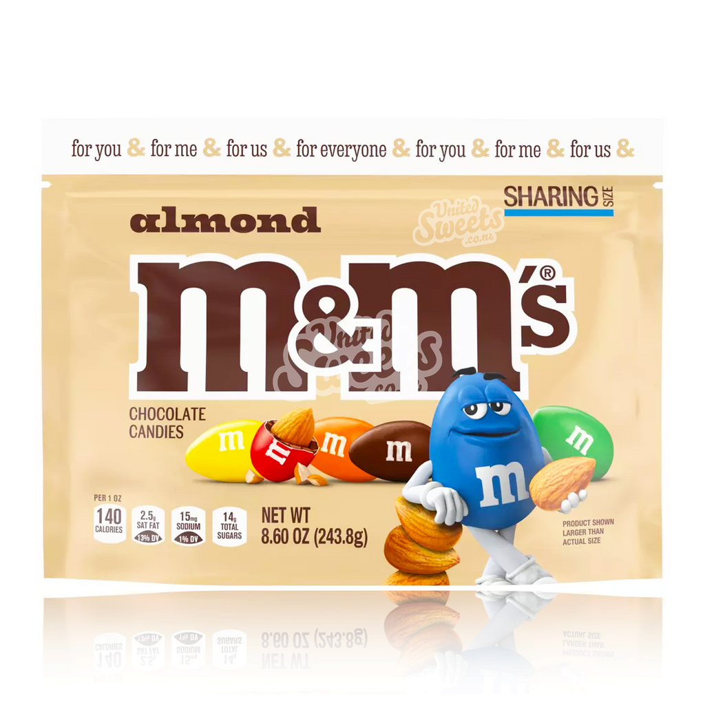 M&M's Almond Resealable Share 243.8g (BB:02/2025)