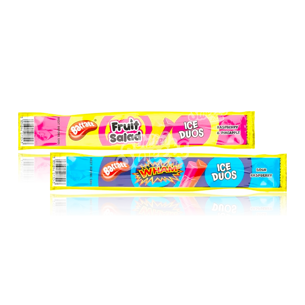 Barratt Wham & Fruit Salad Ice Duos Freeze Pops 2PK (UK Made)