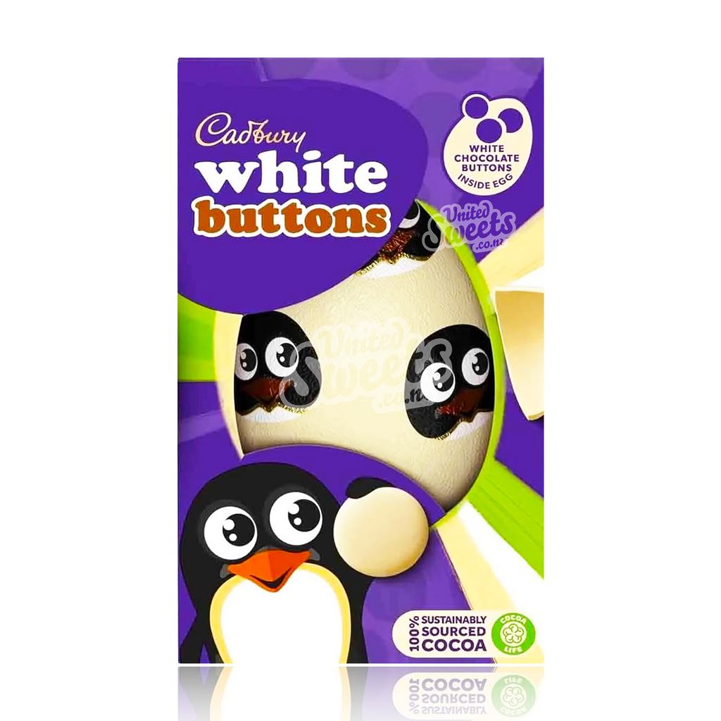 Cadbury Easter Egg White Chocolate And Buttons 98G (UK MADE)