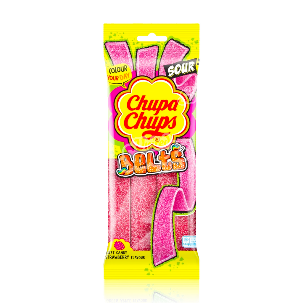 Chupa Chups Sour Belts Strawberry 90g