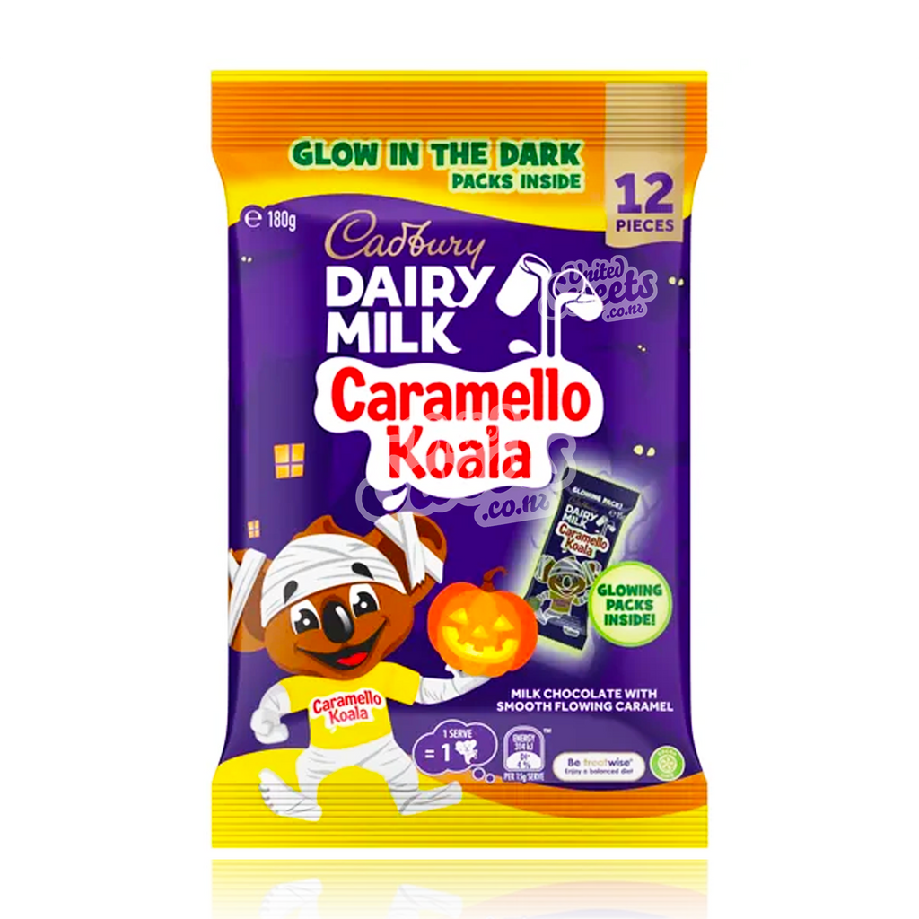 Cadbury Dairy Milk Caramello Koala (Glow Dark) 12 Pack 180g