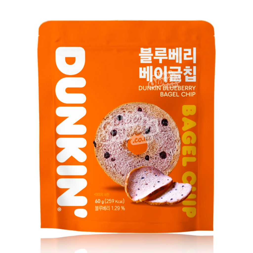 DUNKIN Blueberry Bagel Chips 60g  (Made in Korea)