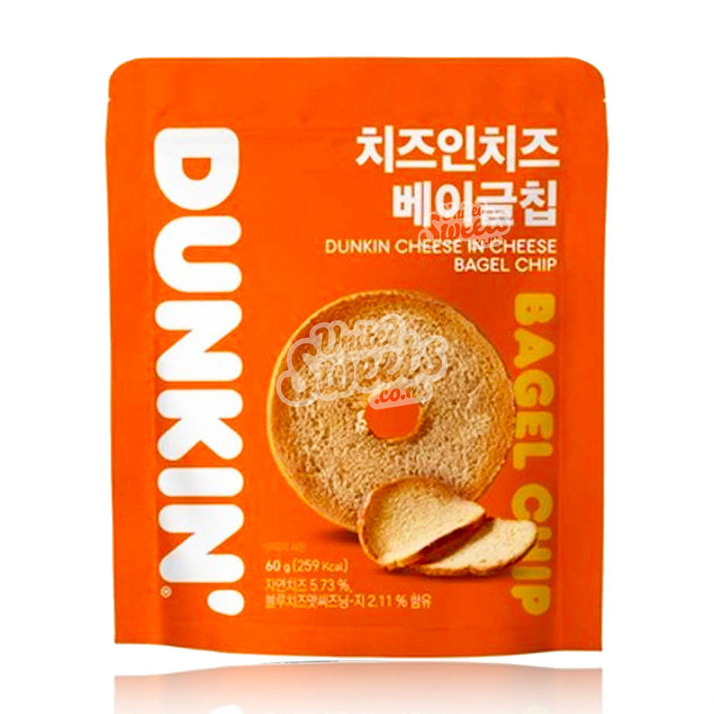 DUNKIN Cheese Bagel Chips 60g  (Made in Korea)