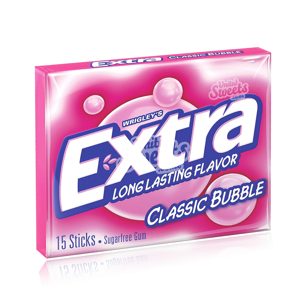 Wrigley's Extra Classic Bubble Chewing Gum 15 sticks – United Sweets