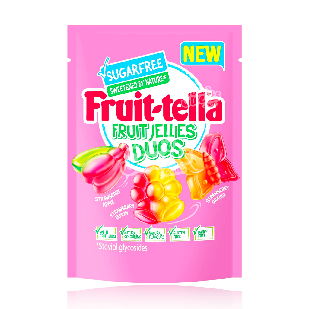 Fruit-Tella Fruit Jellies Duos Sugar Free 170G (UK Made)