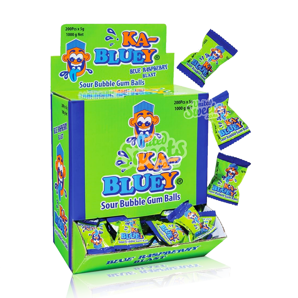 KA-Bluey - Sour Gum Balls XXL BOX 1 kg (200 Pieces)