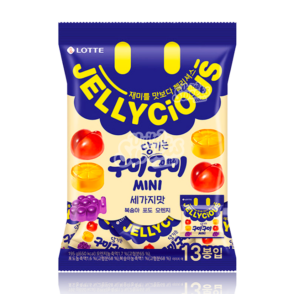 Lotte Jellycious Gummy Mini 195g (Made in Korea)