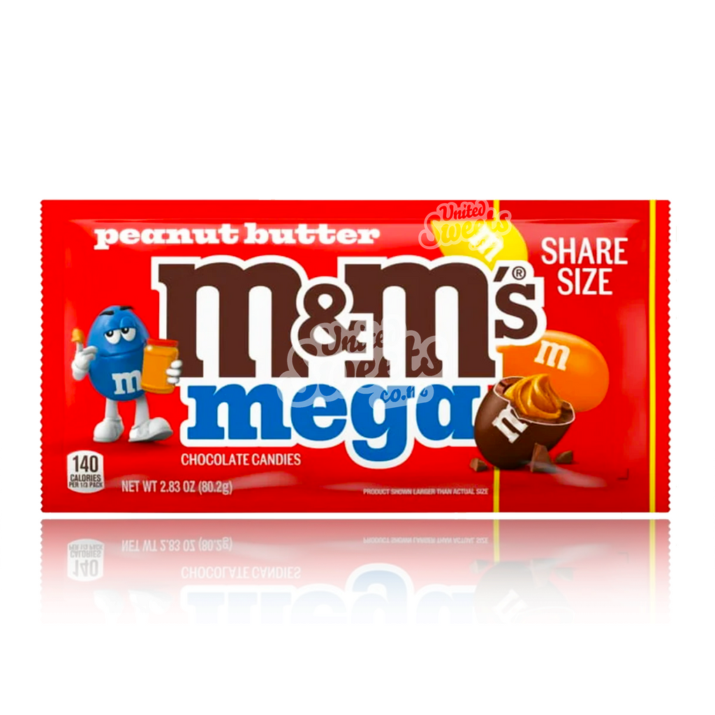 M&M's MEGA Peanut Butter 80.2g (DAMAGED)