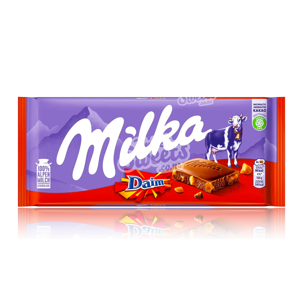 Milka DAIM Milk Chocolate Bar 100g