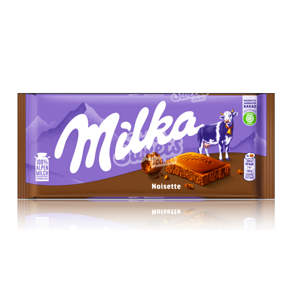 Milka NOISETTE (Hazelnut) Chocolate Bar 100g (BEST BEFORE: 02/2025)