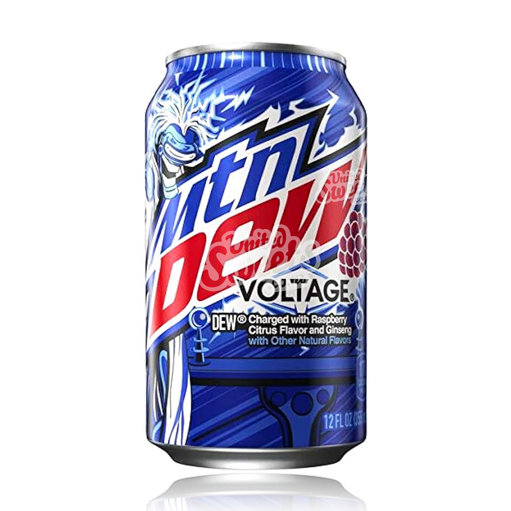 Mountain Dew Voltage (Raspberry Citrus and Ginseng) 355ml (BEST BEFORE: 24/02/2025)