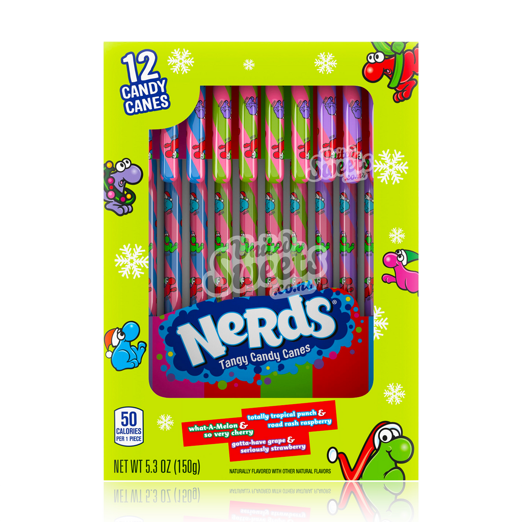 Nerds Candy Canes 12 Pack 150g