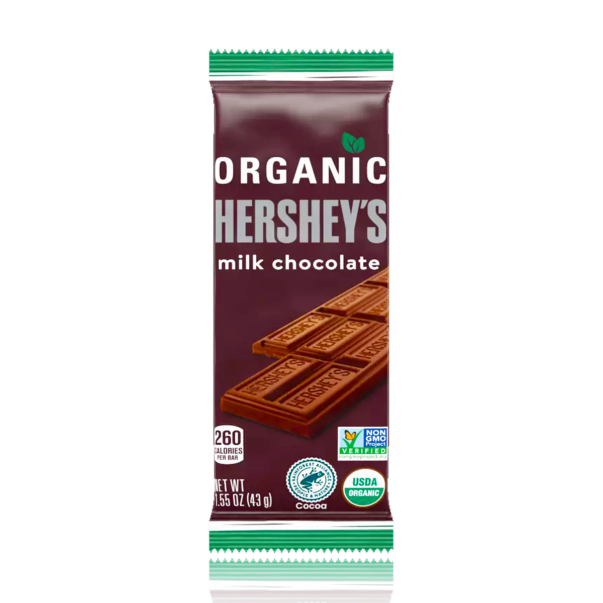 Hershey's Milk Chocolate Organic Bar 43g – United Sweets