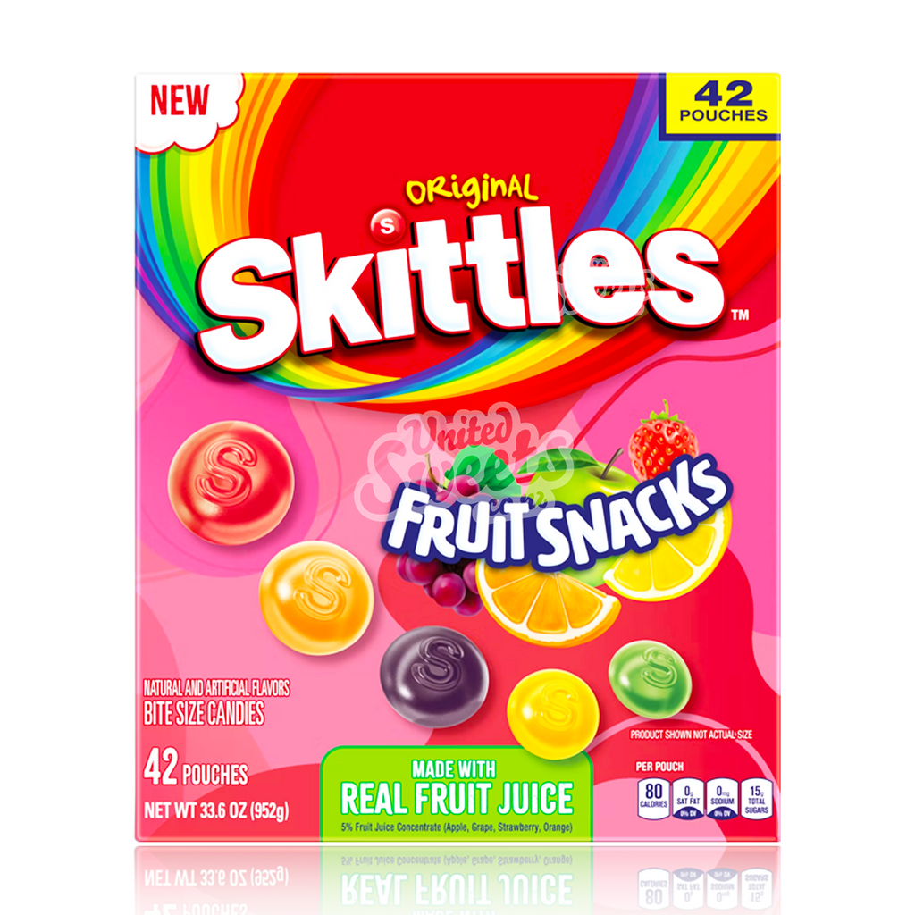 Skittles Fruit Snacks 42 Pack 952g (USA)