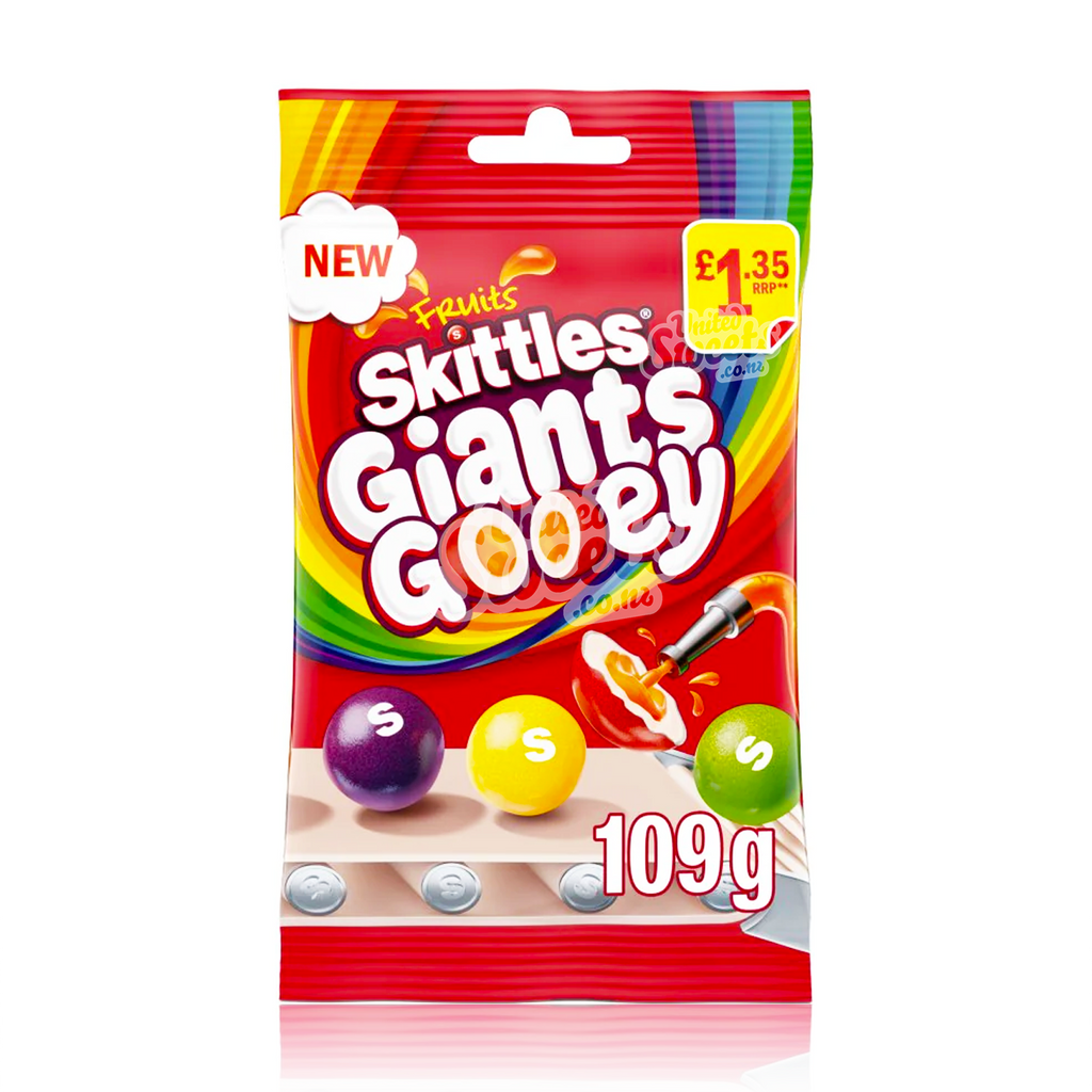 Skittles Giants Fruit Gooey 109g (UK Made)