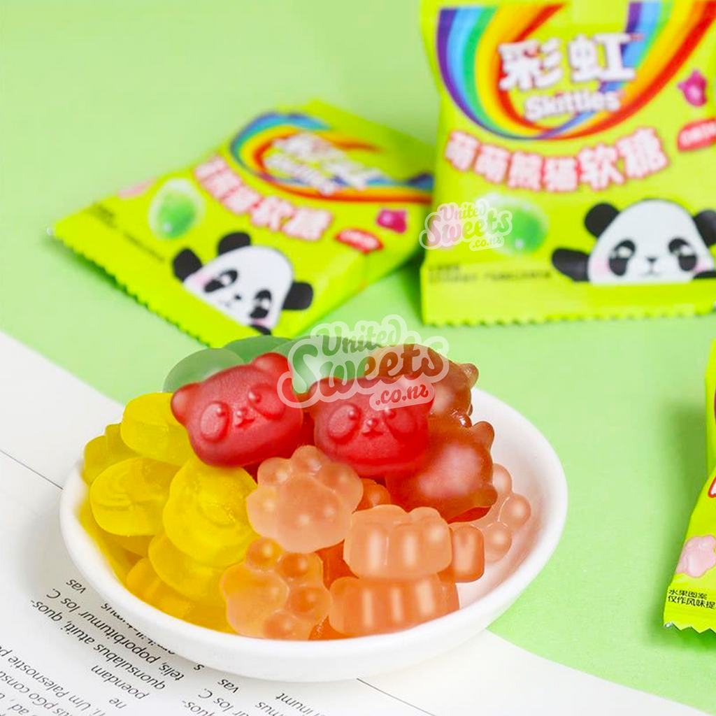 Skittles Rainbow Adorable Panda Gummies 42g (4 Pack)