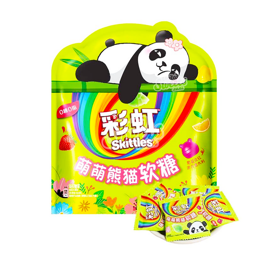 Skittles Rainbow Adorable Panda Gummies 504g (48 Pack)