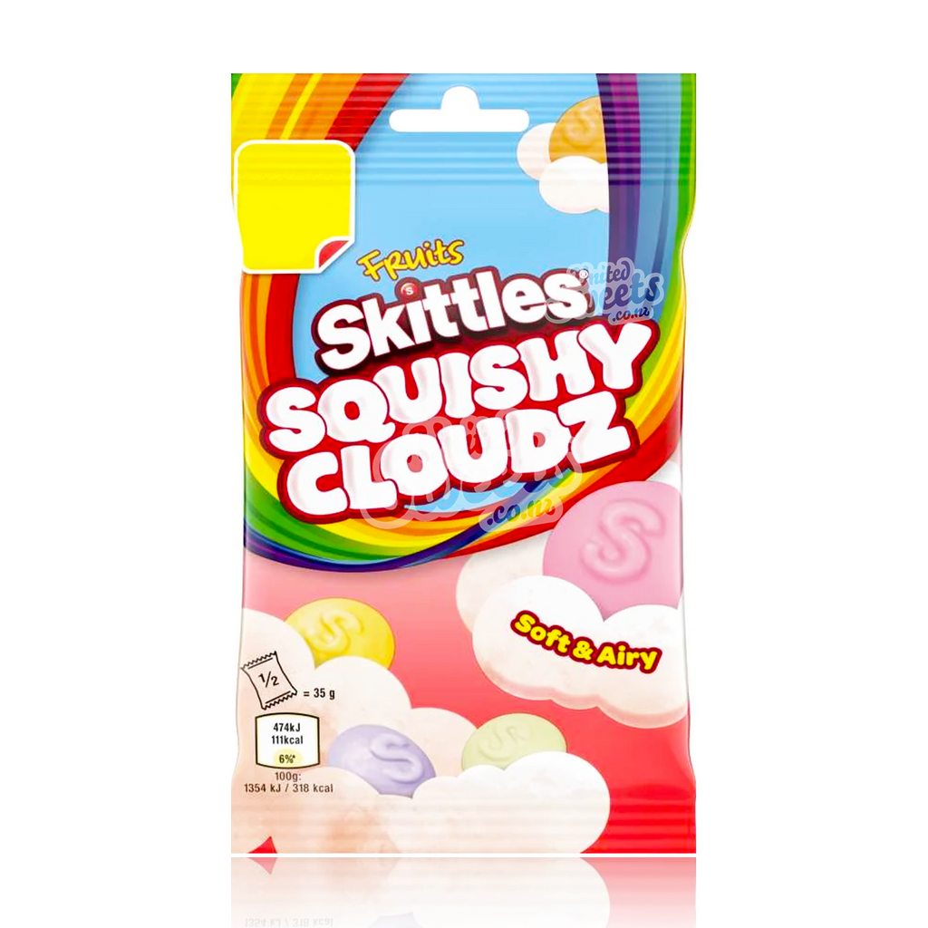 Skittles Squishy Cloudz Fruit 70g (UK Made)