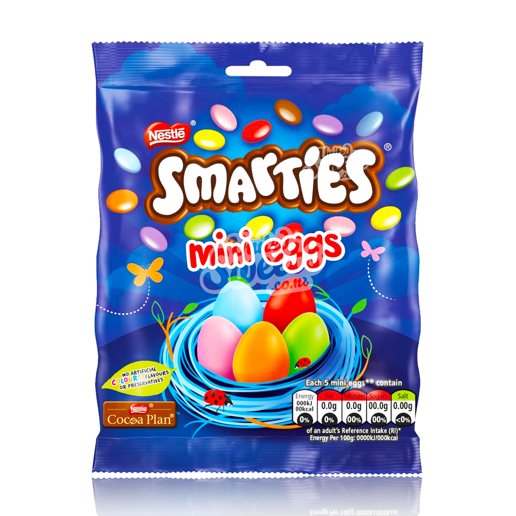 Nestle Smarties Mini Eggs Bag 80g (UK MADE)