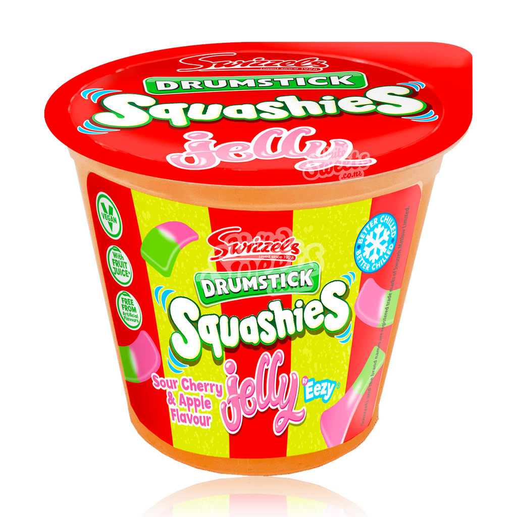 Swizzels Drumstick Squashies SOUR Jelly Pot 125g (UK Made)