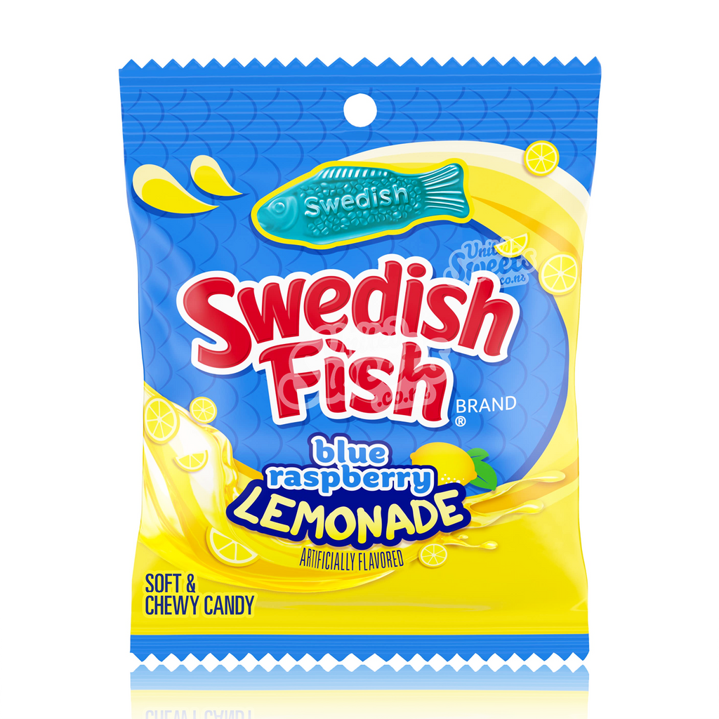 Swedish Fish Blue Raspberry Lemonade Peg Bag 102g