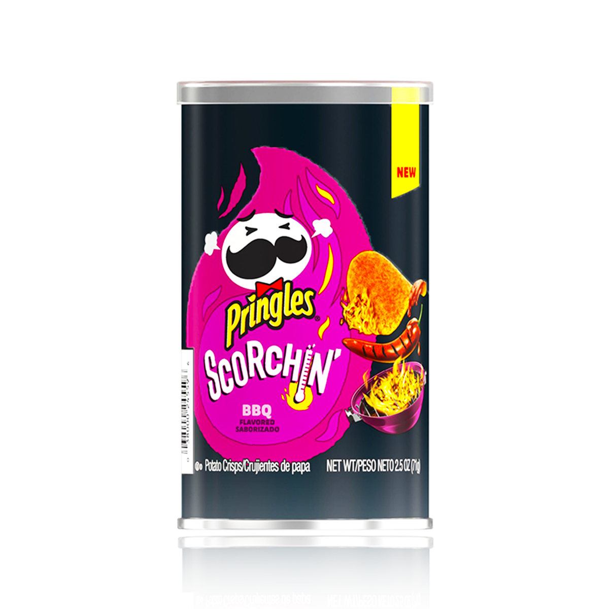 Pringles Scorchin Bbq Flavour 71g United Sweets