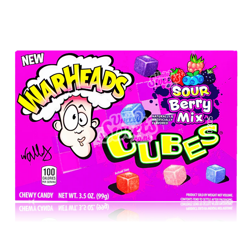 Warheads BERRY MIX Cubes Theatre Box 99g