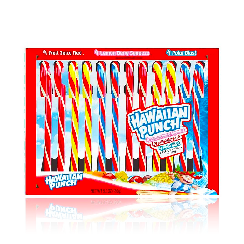 Hawaiian Punch Candy Canes 12 Pack 150g