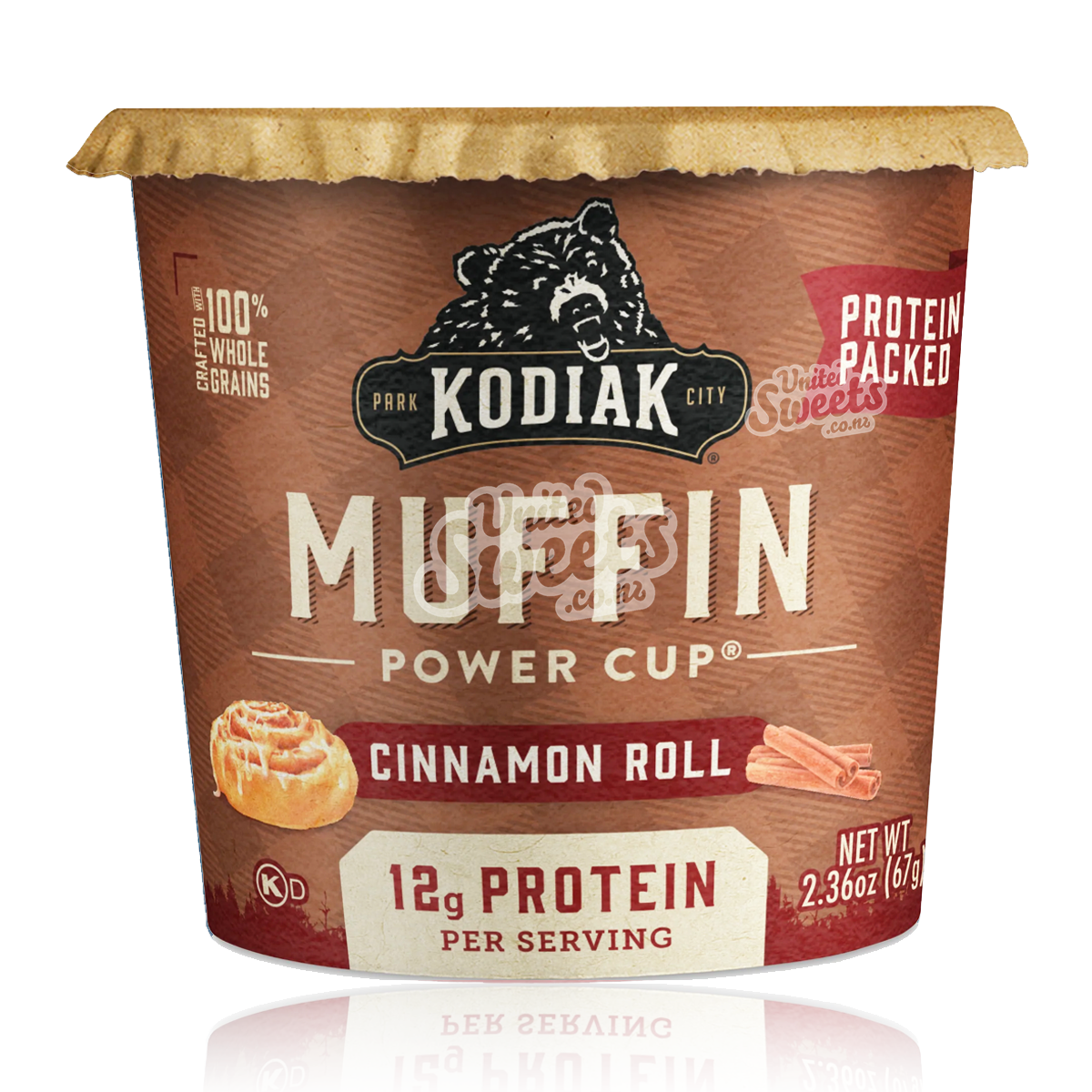 Kodiak Cakes Minute MUFFIN Power Cup Cinnamon Roll 65g – United Sweets