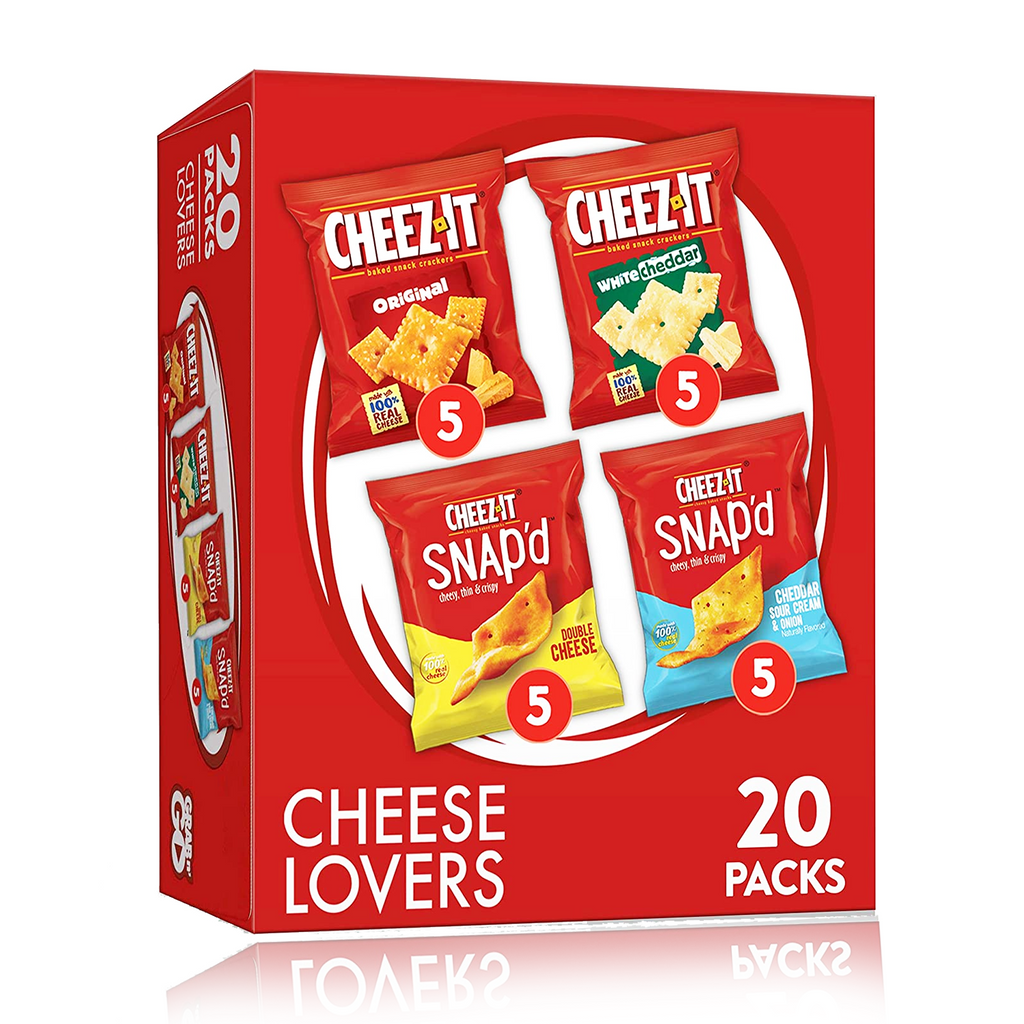 Cheez It Cheese Lovers 20 Pack Box 498g