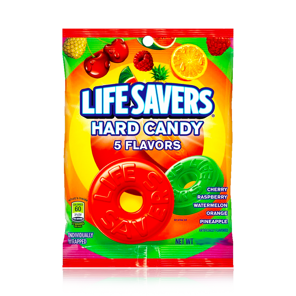 Lifesavers 5 Flavours Hard Candy Peg Bag 79g - Dated