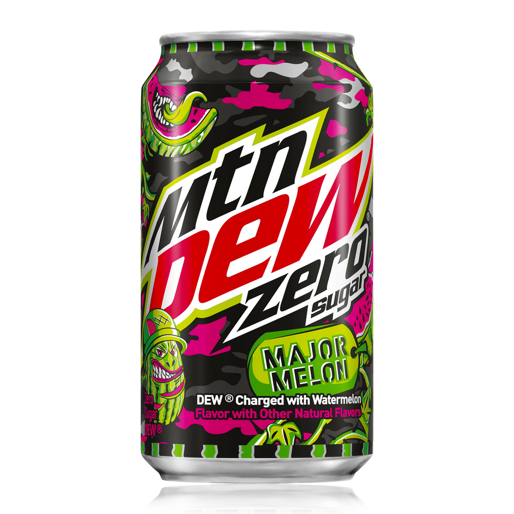 Mtn Dew Major Melon Zero Sugar Can