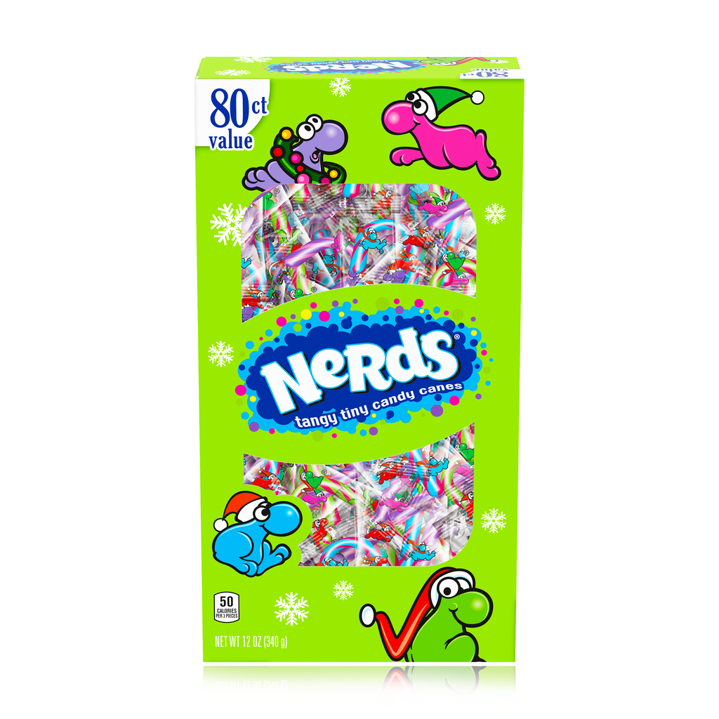 Nerds Mini Candy Canes 80 Pack 340g