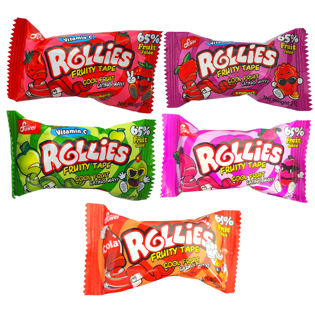Rollies Fruity Tape Assorted Flavours – United Sweets
