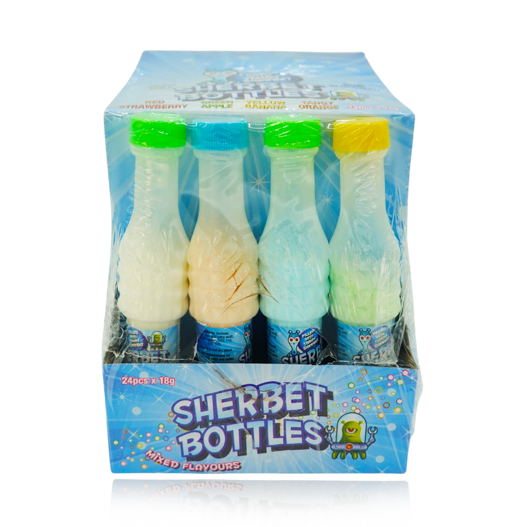 Sherbet Bottles Assorted Flavours 24 Pack Box