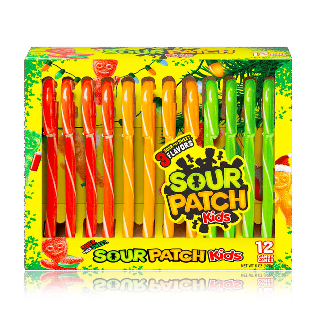 Sour Patch Kids Candy Canes 12 Pack 150g